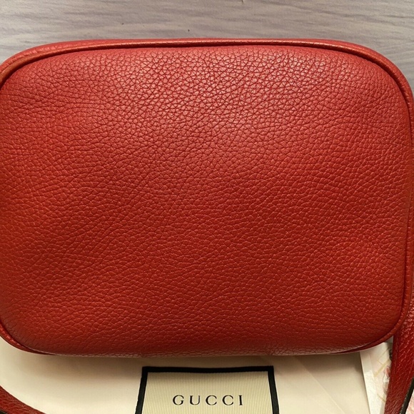 GUCCI Soho Disco Red Leather Crossbody Purse (308364 002123) - Picture 3 of 16